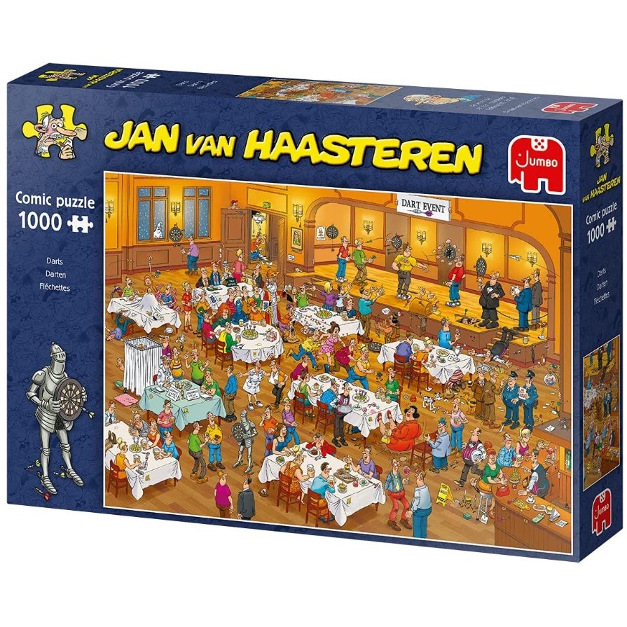 Jan Van Haasteren - Darts 1000 Piece Jigsaw - Good Games