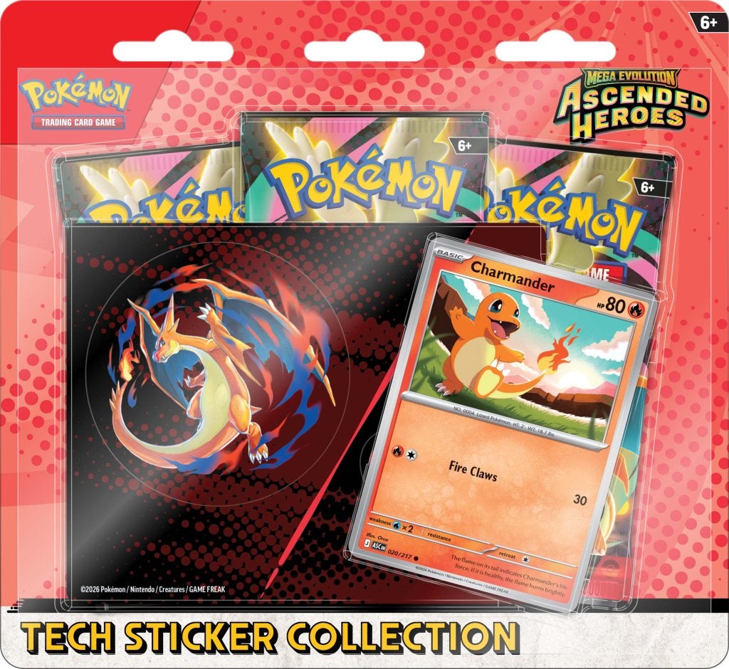Pokemon TCG - Ascended Heroes Tech Sticker Collection - Charmander