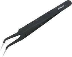 Delta Stainless Steel Precision Tweezers - Curved Point - Good Games
