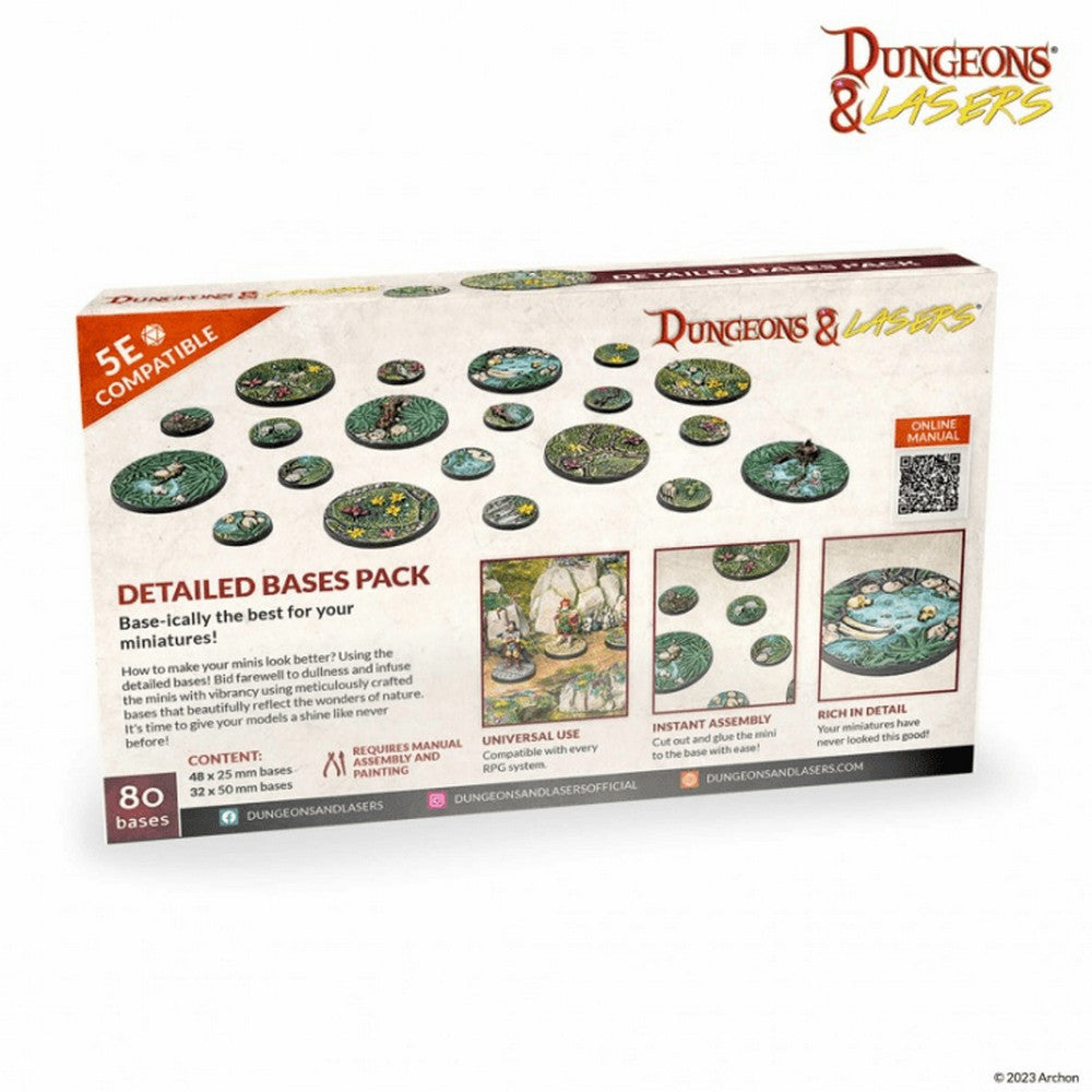 Dungeons & Lasers: Miniatures - Detailed Bases Pack - Good Games