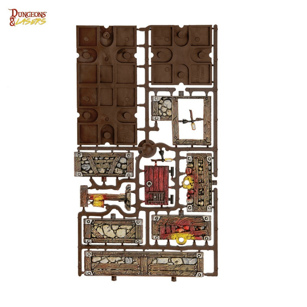Dungeons & Lasers: PrismaCast Dwarven Mine - Pre-Painted Half Height Wall - Good Games