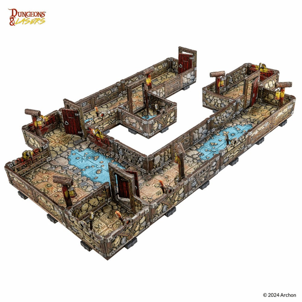 Dungeons & Lasers: PrismaCast Dwarven Mine - Pre-Painted Half Height Wall - Good Games