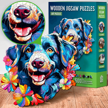 Escape Welt - Wooden Jigsaw puzzles - Dog 300 Piece Jigsaw - Good Games