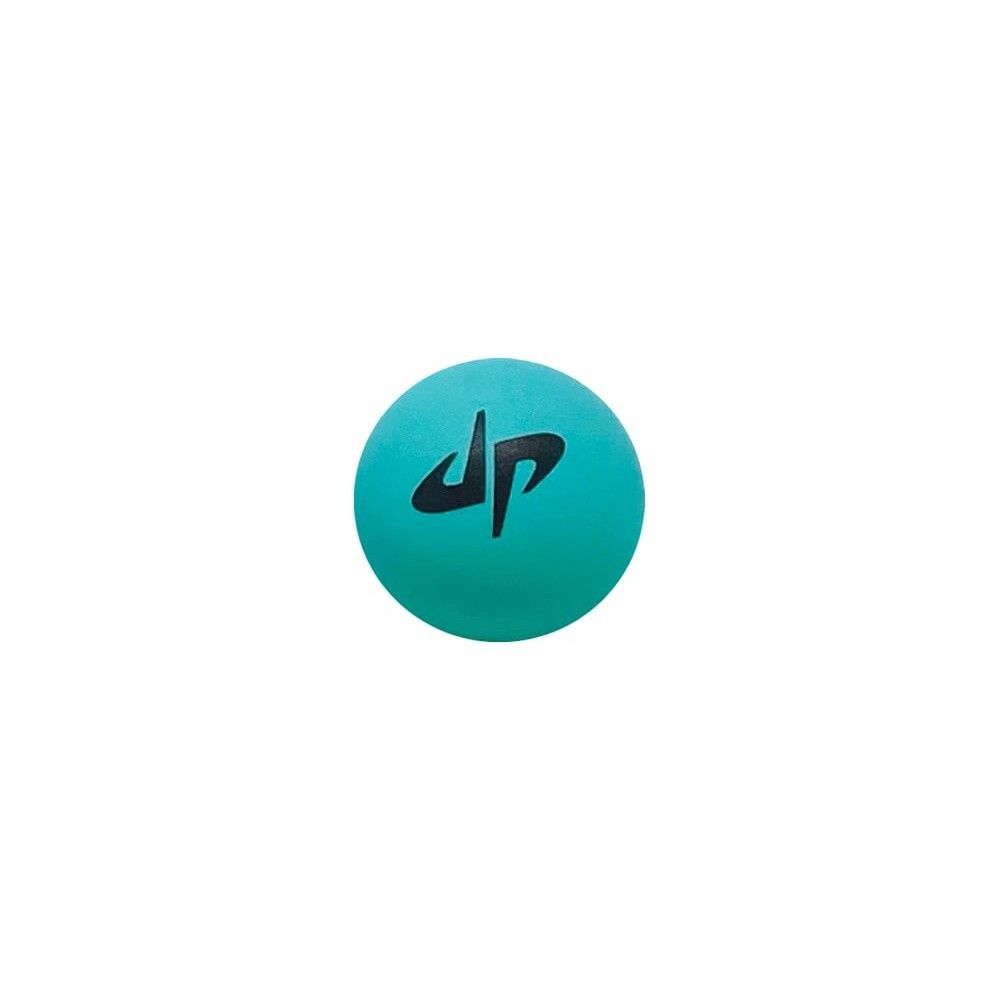 Teal ball with the black Dude Perfect 'DP' logo