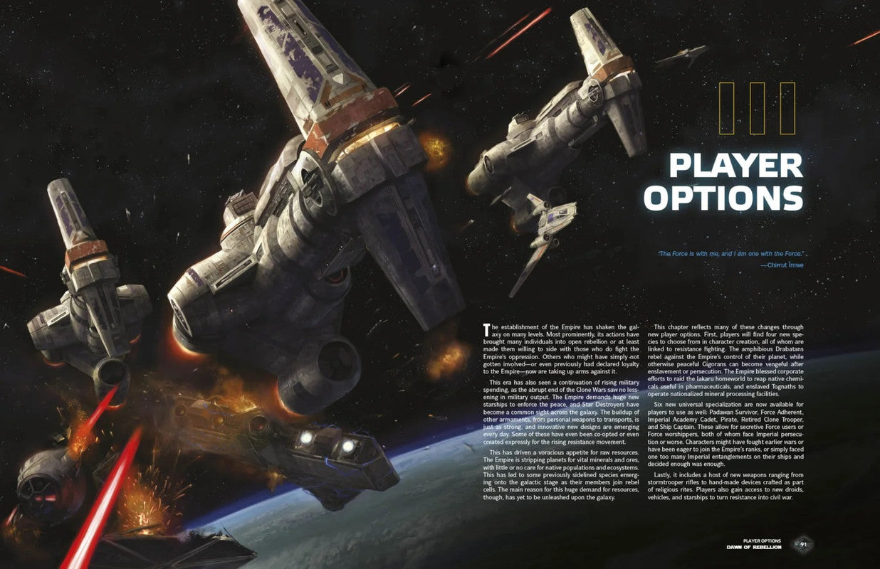 Star Wars spacecraft engage in an intense space battle, firing red lasers amidst explosions