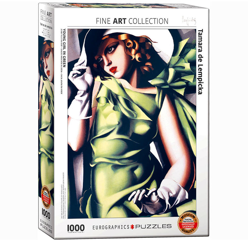Eurographics - De Lempicka Young Girl in Green 1000 Piece Jigsaw - Good Games