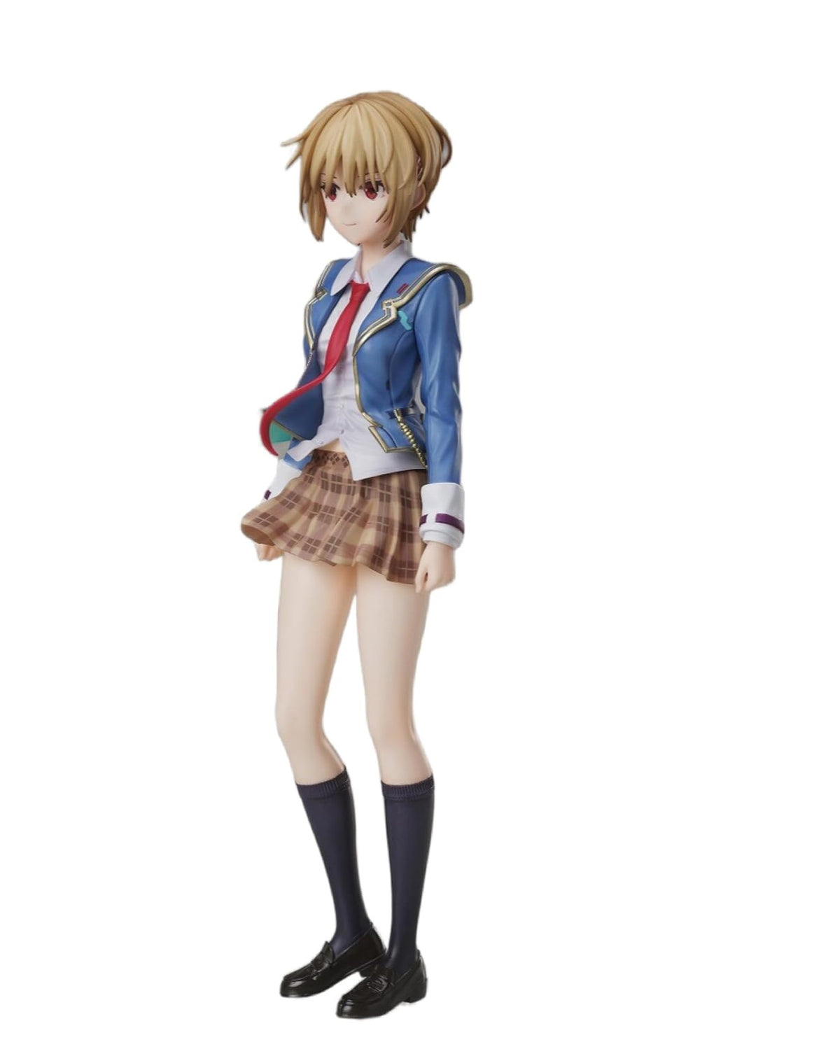 Ruka Kayamori figure from Heaven Burns Red, standing in combat pose with white coat and sword