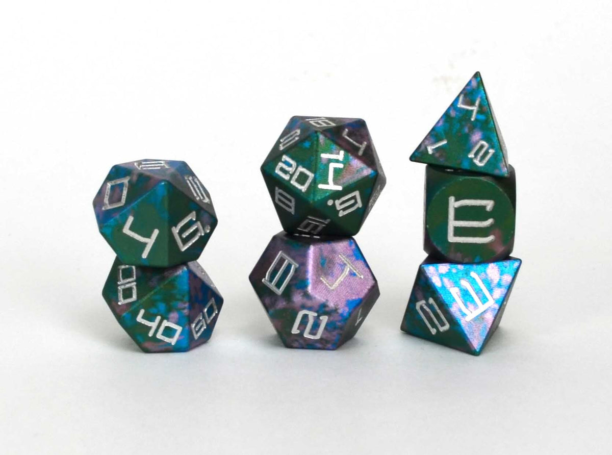 Level Up Dice - Siith Aluminium Eldritch (7 Die Set)
