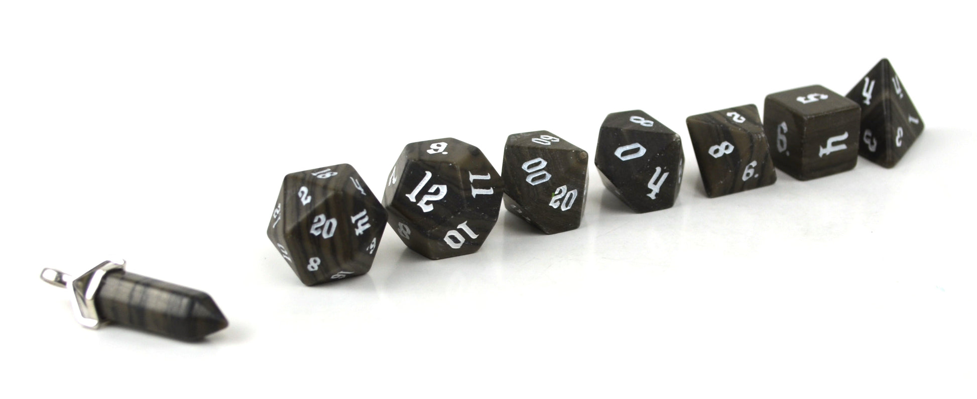 Level Up Dice - Raised Eramosa Marble (JD) - Good Games