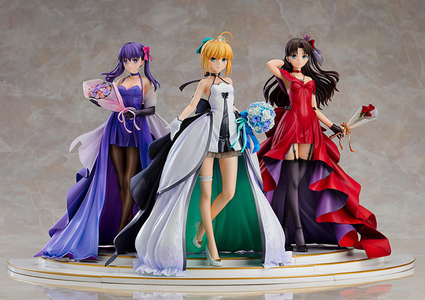 Saber, Rin Tohsaka and Sakura Matou - Fate ~15th Celebration Dress Ver.~ Premium Box - Good Games