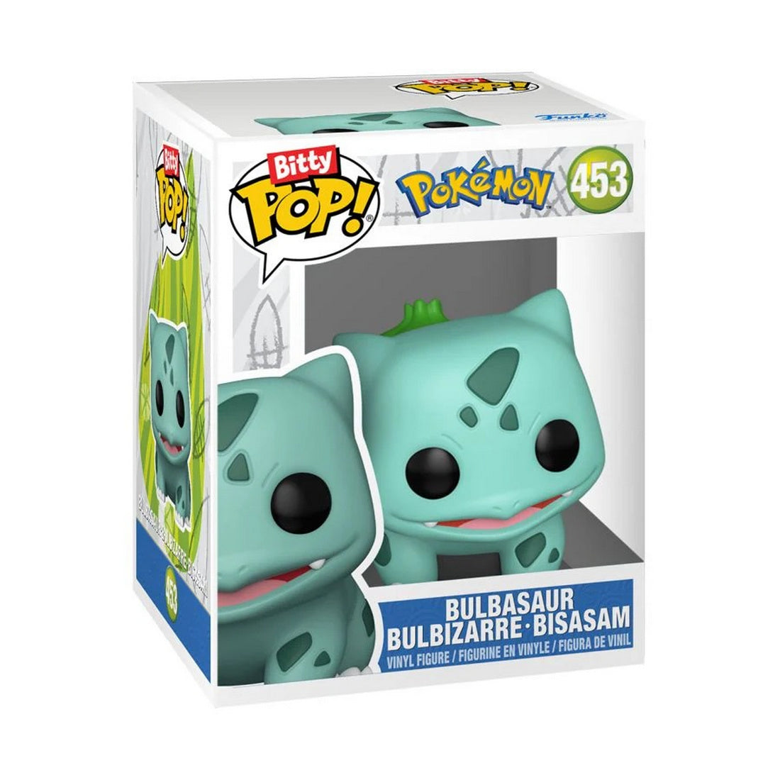 Funko Bitty Pop! box showing two Bulbasaur Pokemon vinyl figures