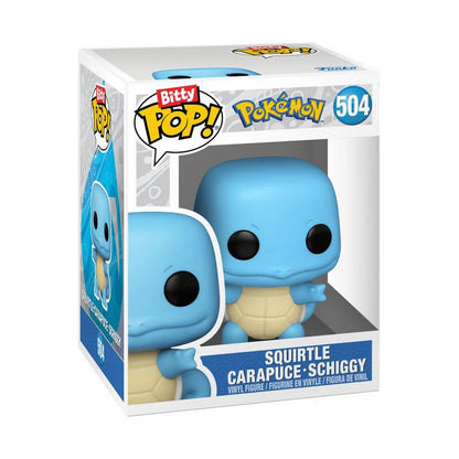 Packaged Funko Bitty Pop! vinyl figure of Squirtle (Pokemon 504)