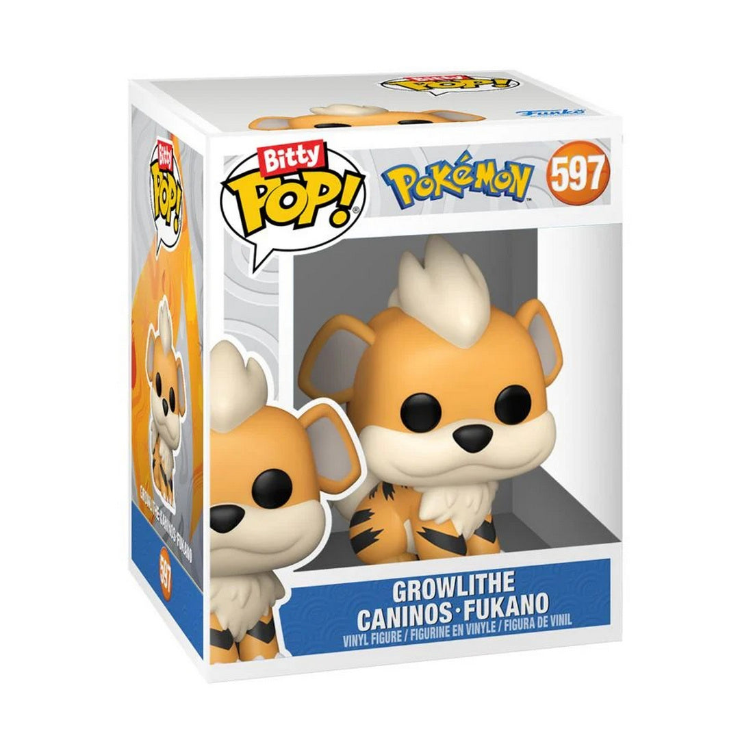 Boxed Funko Bitty Pop! Pokemon vinyl figure of Growlithe
