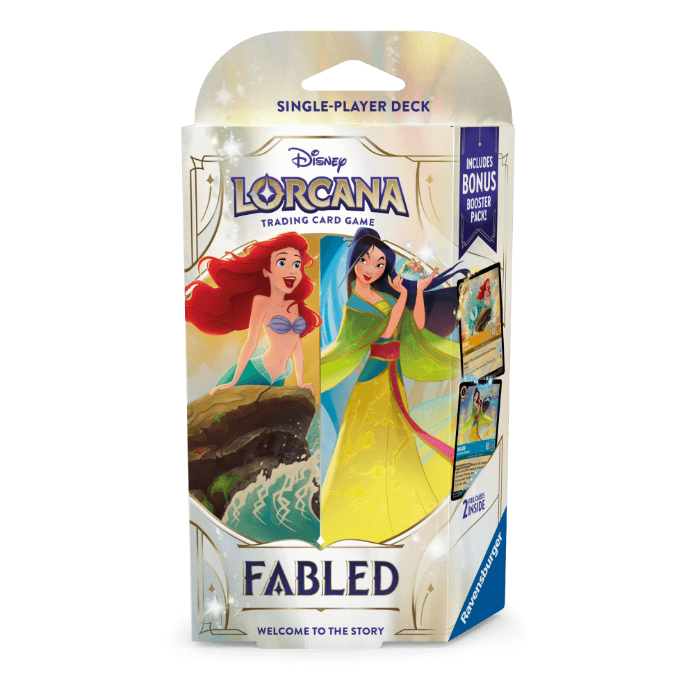 Lorcana TCG - Fabled Single Player Deck: Ariel and Mulan (Preorder) - Good Games