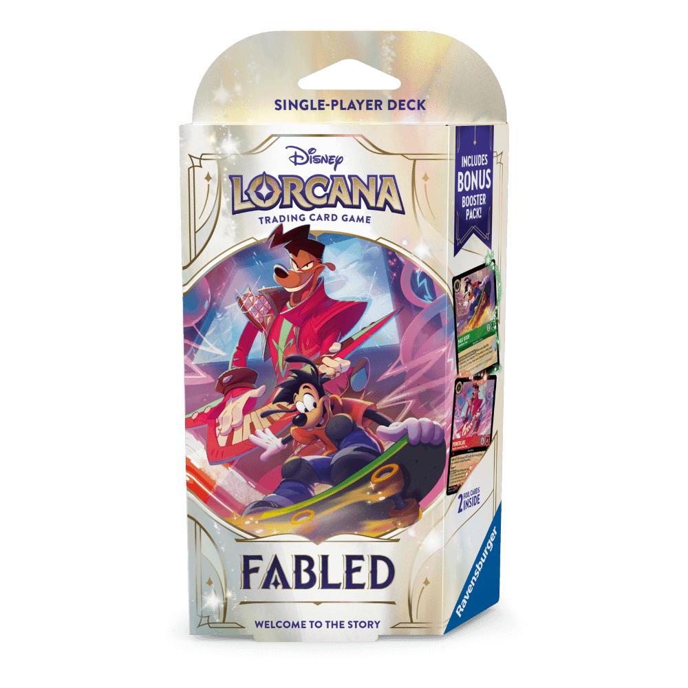 Lorcana TCG - Fabled Single Player Deck: Max Goofy &amp; Powerline (Preorder)