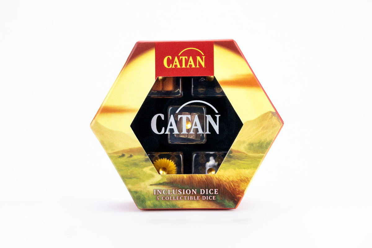 FanRoll by Metallic Dice Games - Catan Inclusion D6 Dice Set 5-Pieces 22mm - Good Games