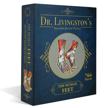 Genius Games Dr. Livingston's The Human Feet Anatomy Puzzle - 764 piece Jigsaw - Good Games