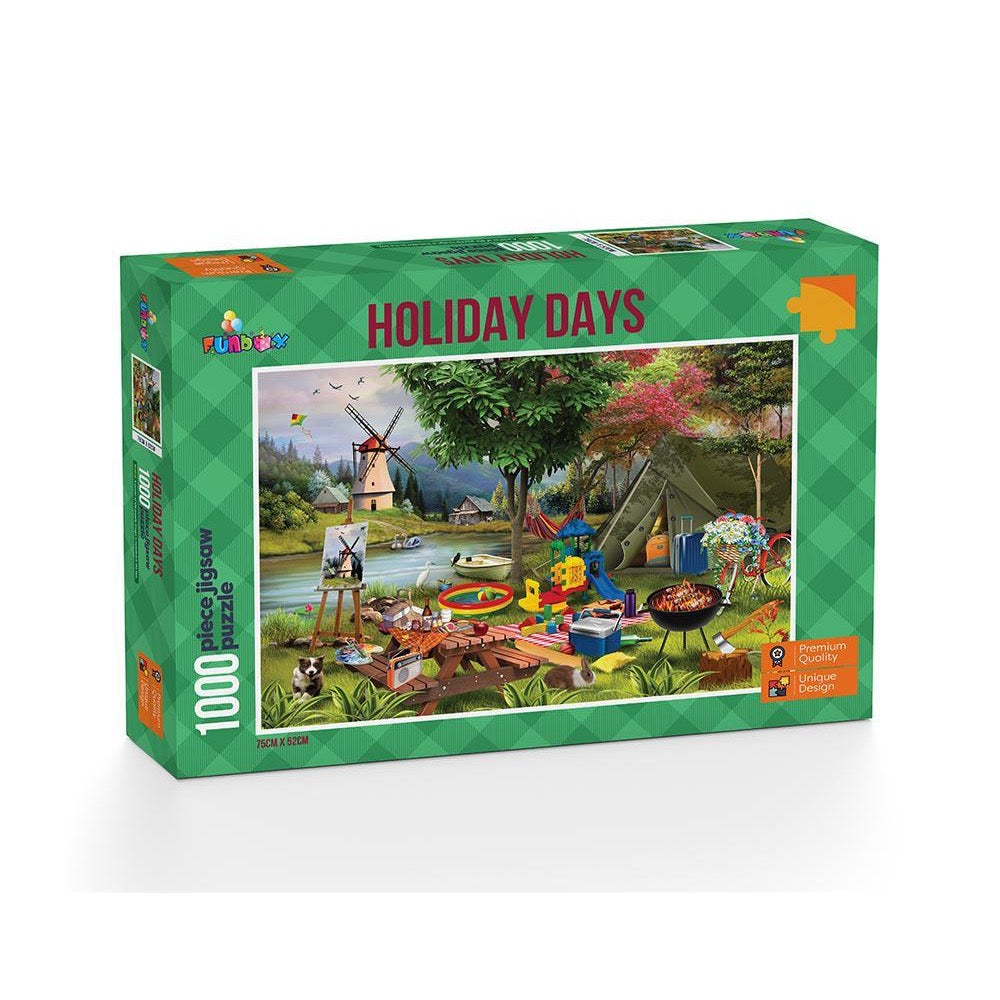 Funbox - Holiday Days Camping 1000 Piece Jigsaw - Good Games