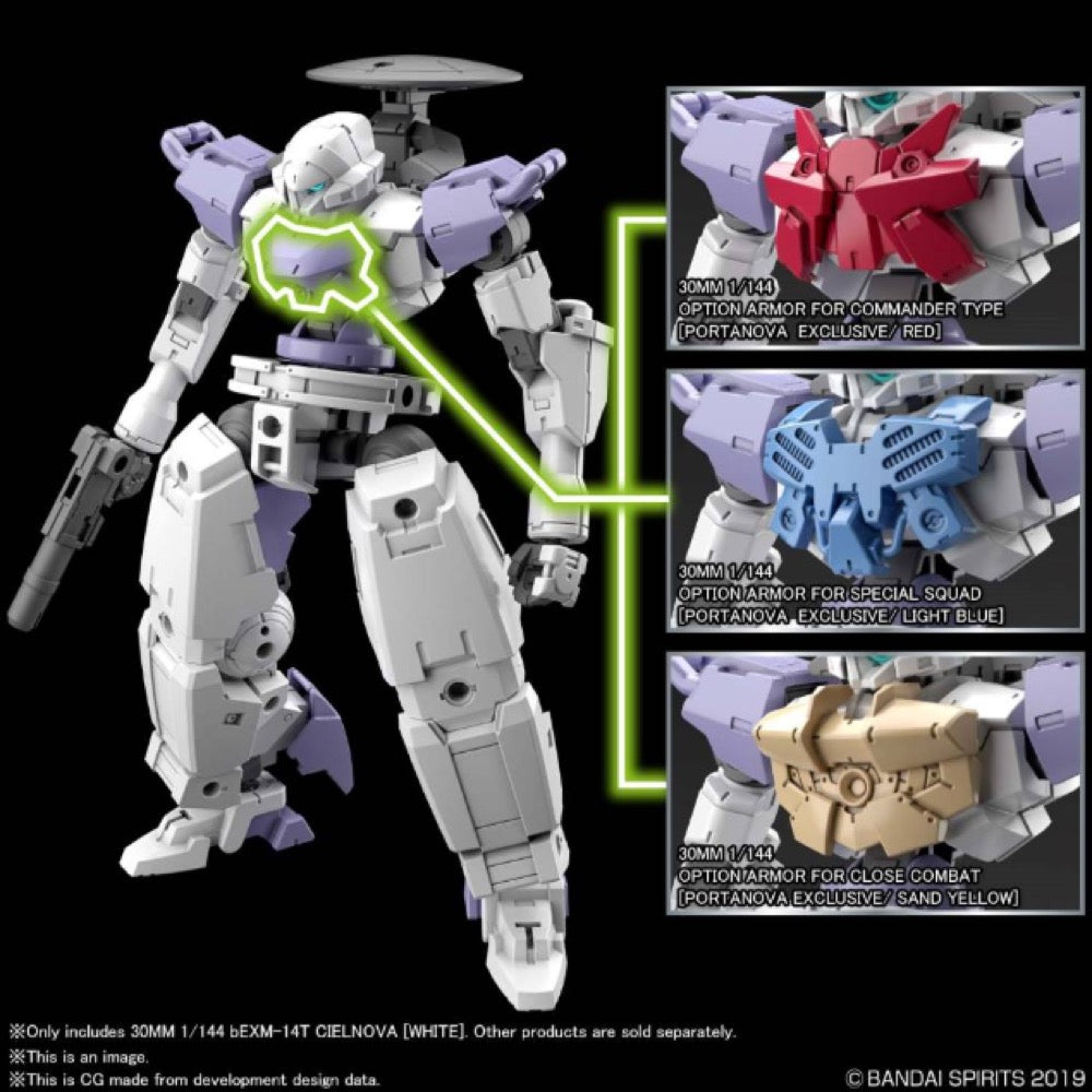 Bandai 30MM 1/144 bEXM-14T CIELNOVA [WHITE] - Good Games