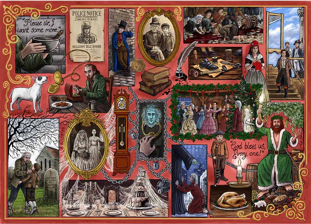 Gibsons - Book Club Charles Dickens 1000 Piece Jigsaw - Good Games
