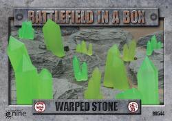 Battlefield in a Box: Warped Stone - Green - (x6) - 30mm - Good Games