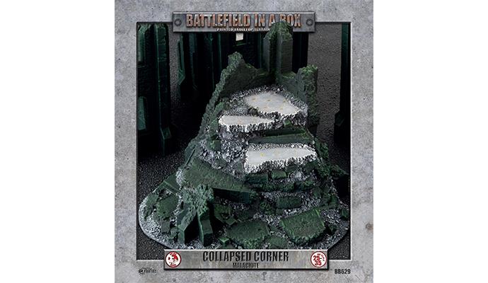 Battlefield in a Box: Gothic Battlefields: Collapsed Corner - Green (x1) - Good Games