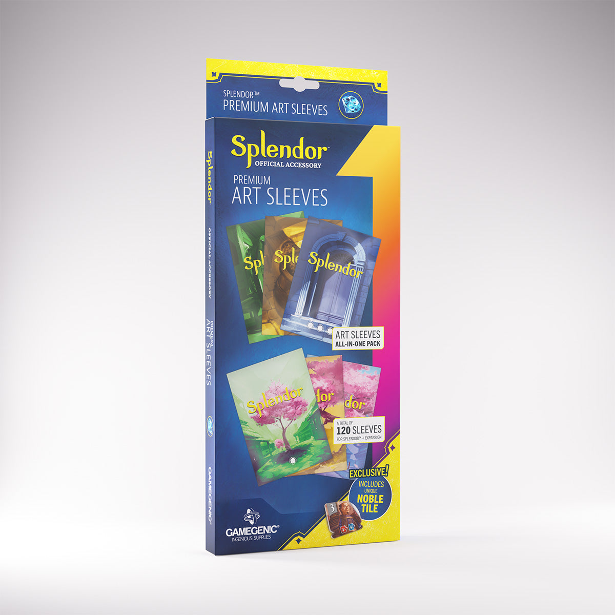 Gamegenic Splendor Premium Art Sleeves 100-Piece Set packaging box front view
