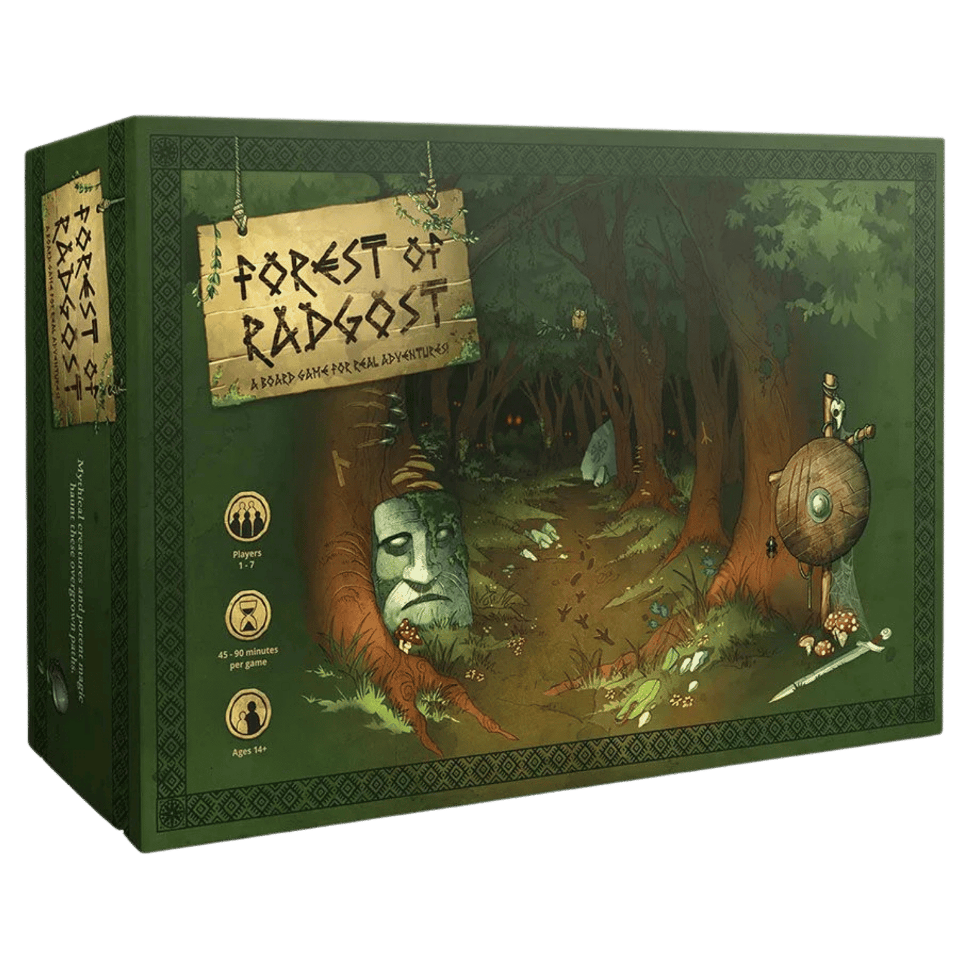 Cover art depicting a mystical forest scene with Slavic folklore elements and the game's title