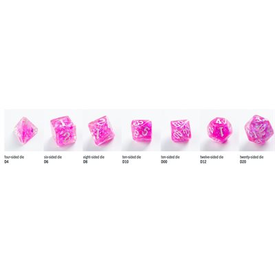 Gamegenic Candy-like Series - Rasberry - RPG Dice Set (7 Dice Set)
