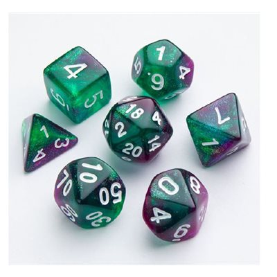Gamegenic Galaxy Series - Aurora - RPG Dice Set (7 Dice Set) - Good Games