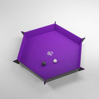 Gamegenic Magnetic Dice Tray Hex Black/Purple - Good Games