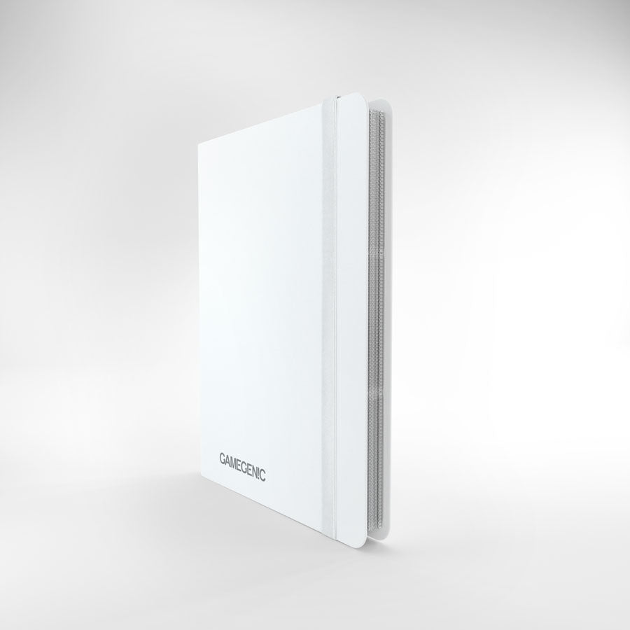 Front view of the white Gamegenic Casual Album 18-Pocket in closed state