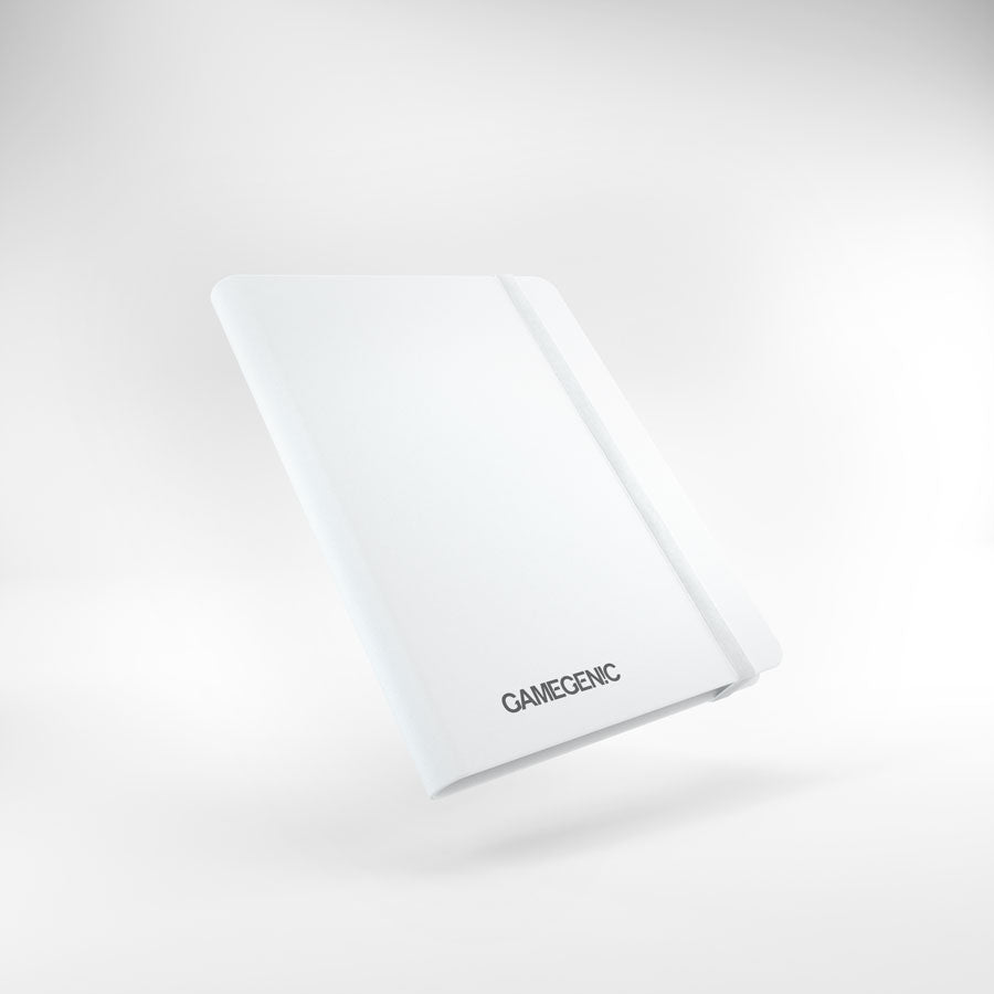 White GAMEGENIC collectible card binder floating against a white background
