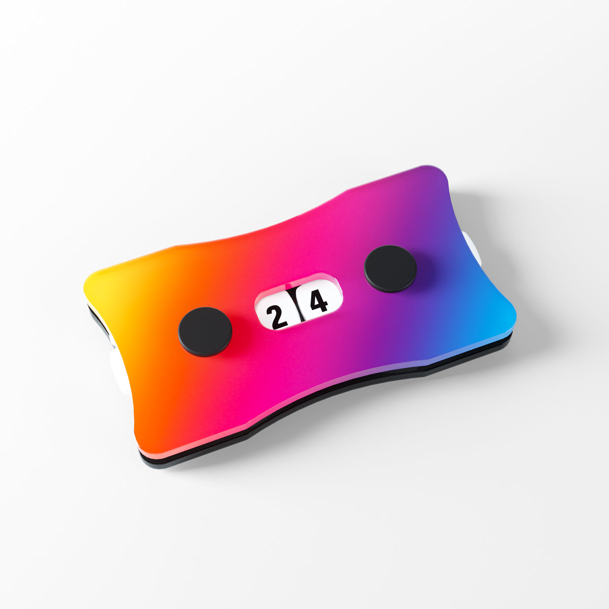 Gradient color Gamegenic double life counter angled view