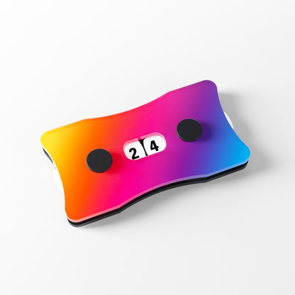 Gradient color Gamegenic double life counter angled view