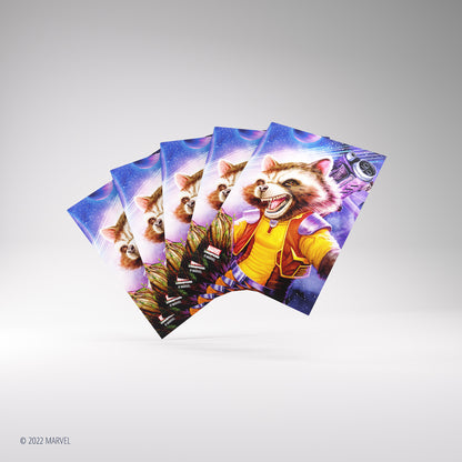 Set of five Rocket Raccoon art sleeves