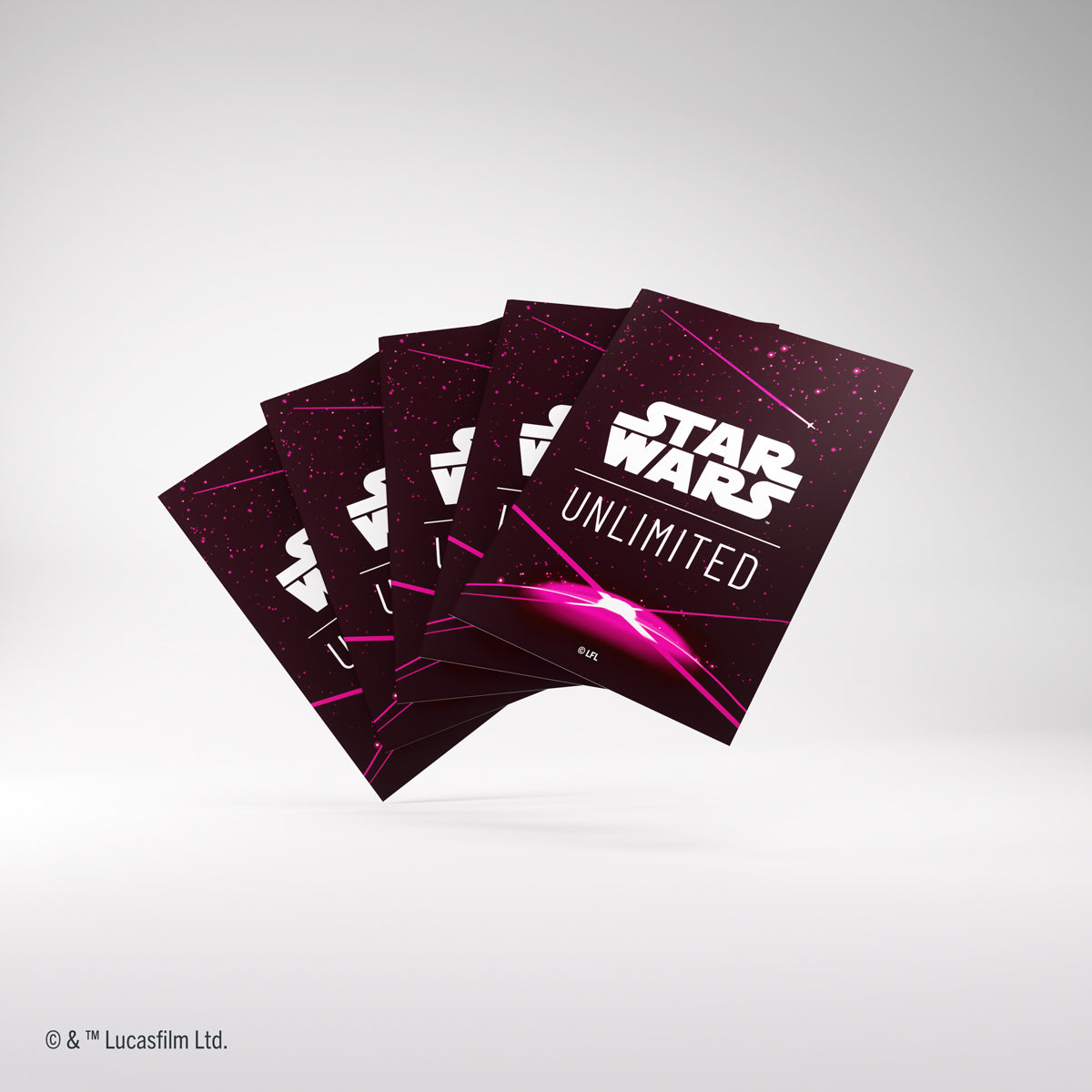 Close-up of Star Wars Unlimited sleeve design featuring vivid details