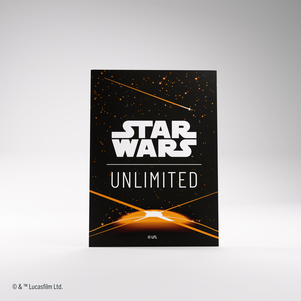 Close-up of Star Wars Unlimited sleeve design featuring vivid details