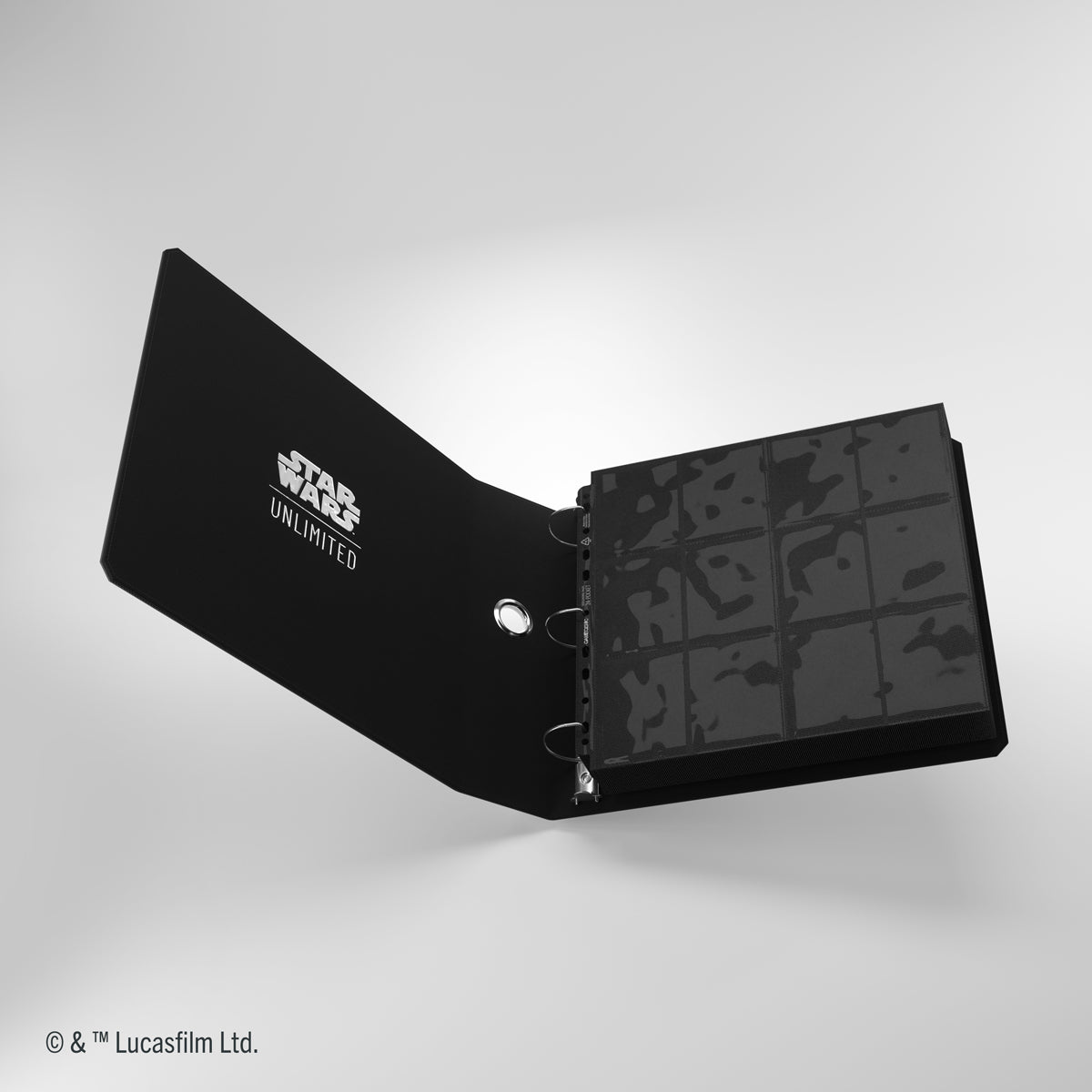 Stacked card storage and access compartments Cardport Black