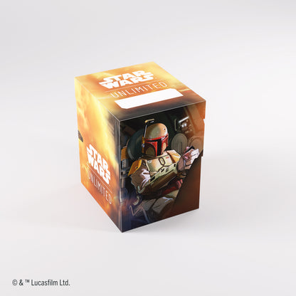 Boba Fett Soft Crate front view with Firespray design