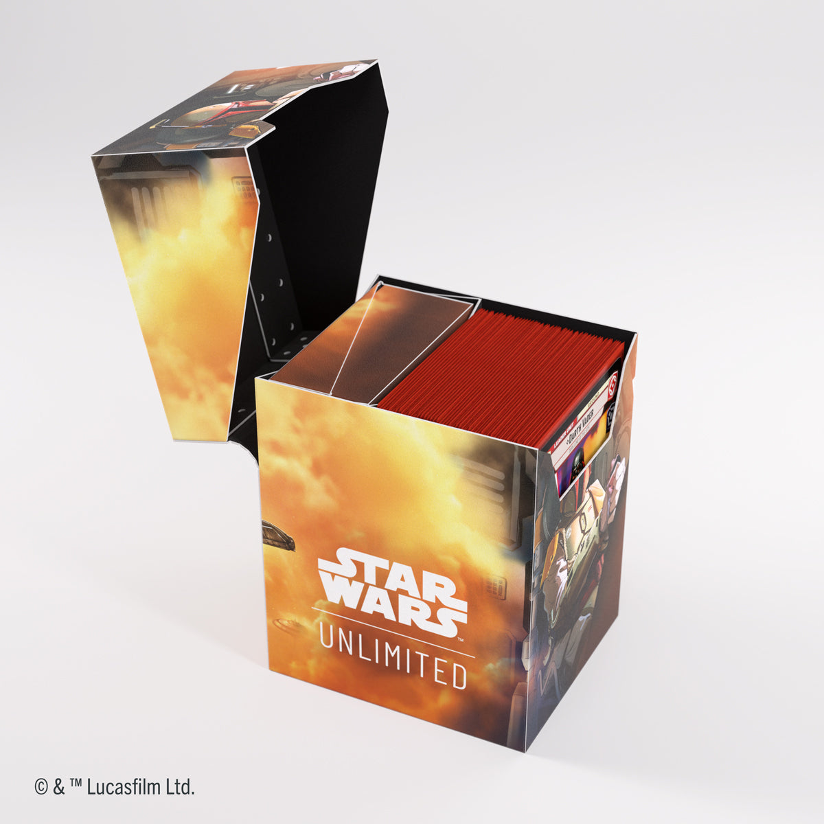 Open Boba Fett Soft Crate displaying inner compartments