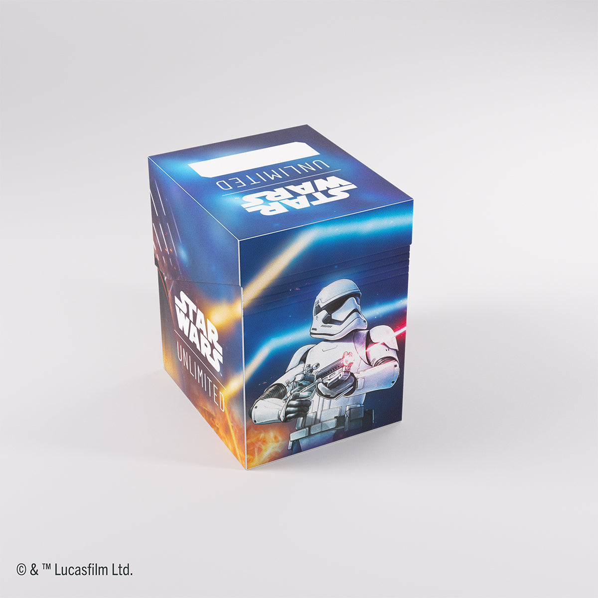 Side angle of Captain Phasma Soft Crate showing zipper and details