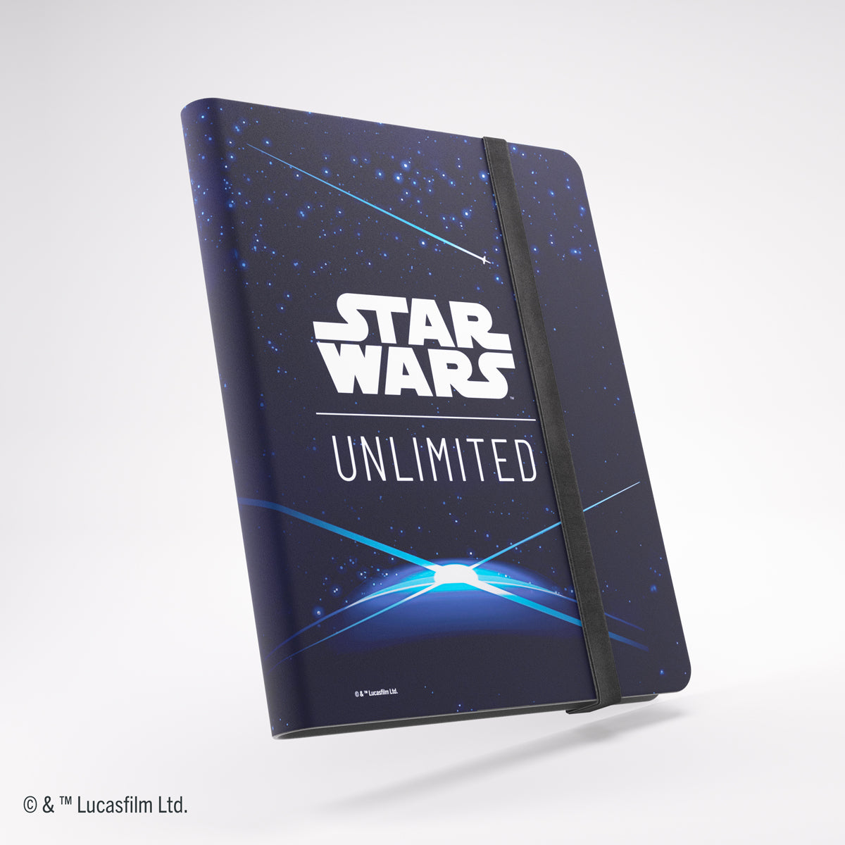 Front cover of Star Wars Unlimited 18-Pocket Casual Album Card Back Blue design