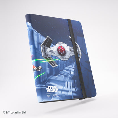 Front cover of Star Wars Unlimited 18-Pocket Casual Album X-Wing/Tie Fighter design