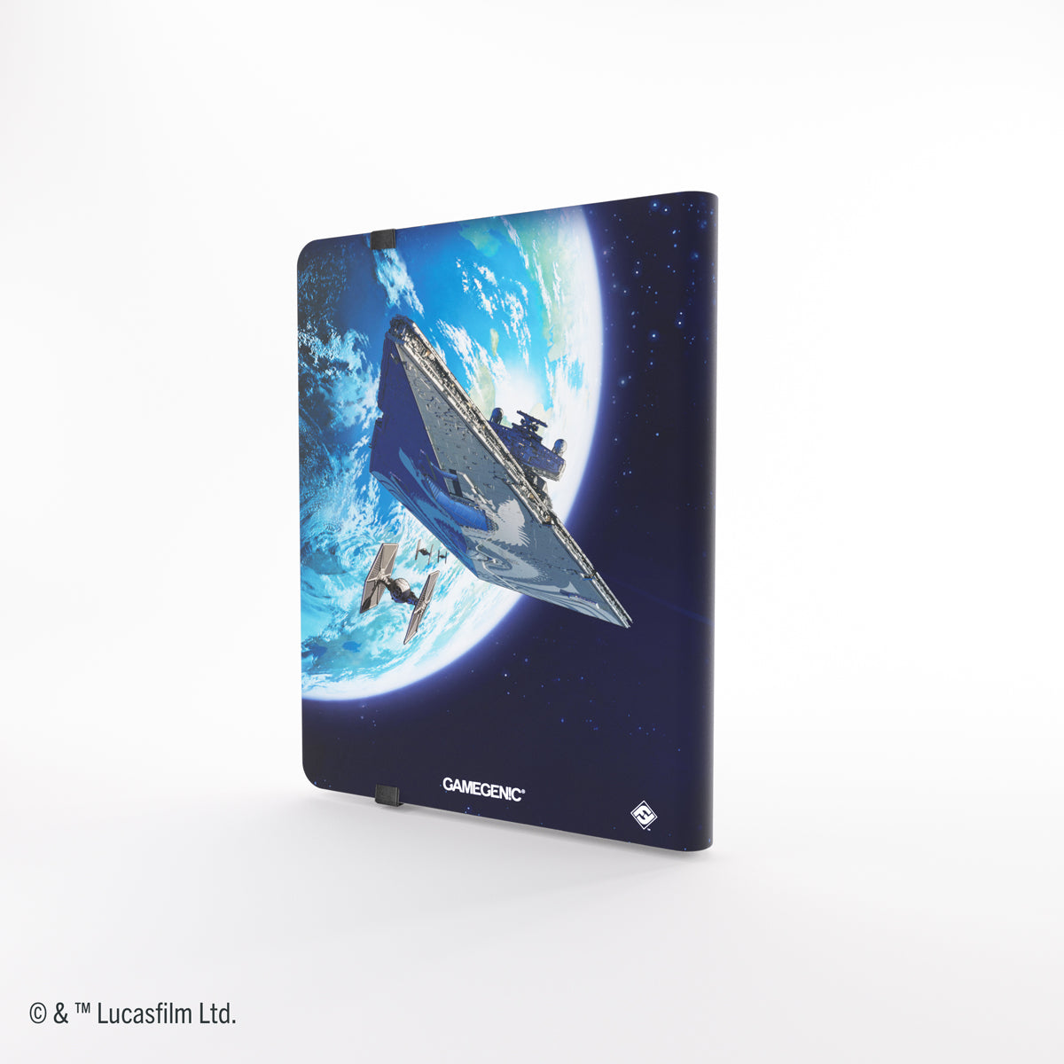 Close-up of card storage sleeves in Card Back Blue album