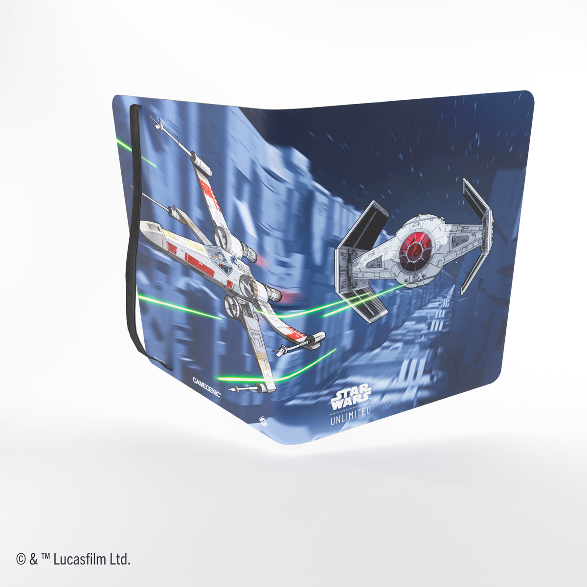 Angled view of album showing interior and edge Fighter edition