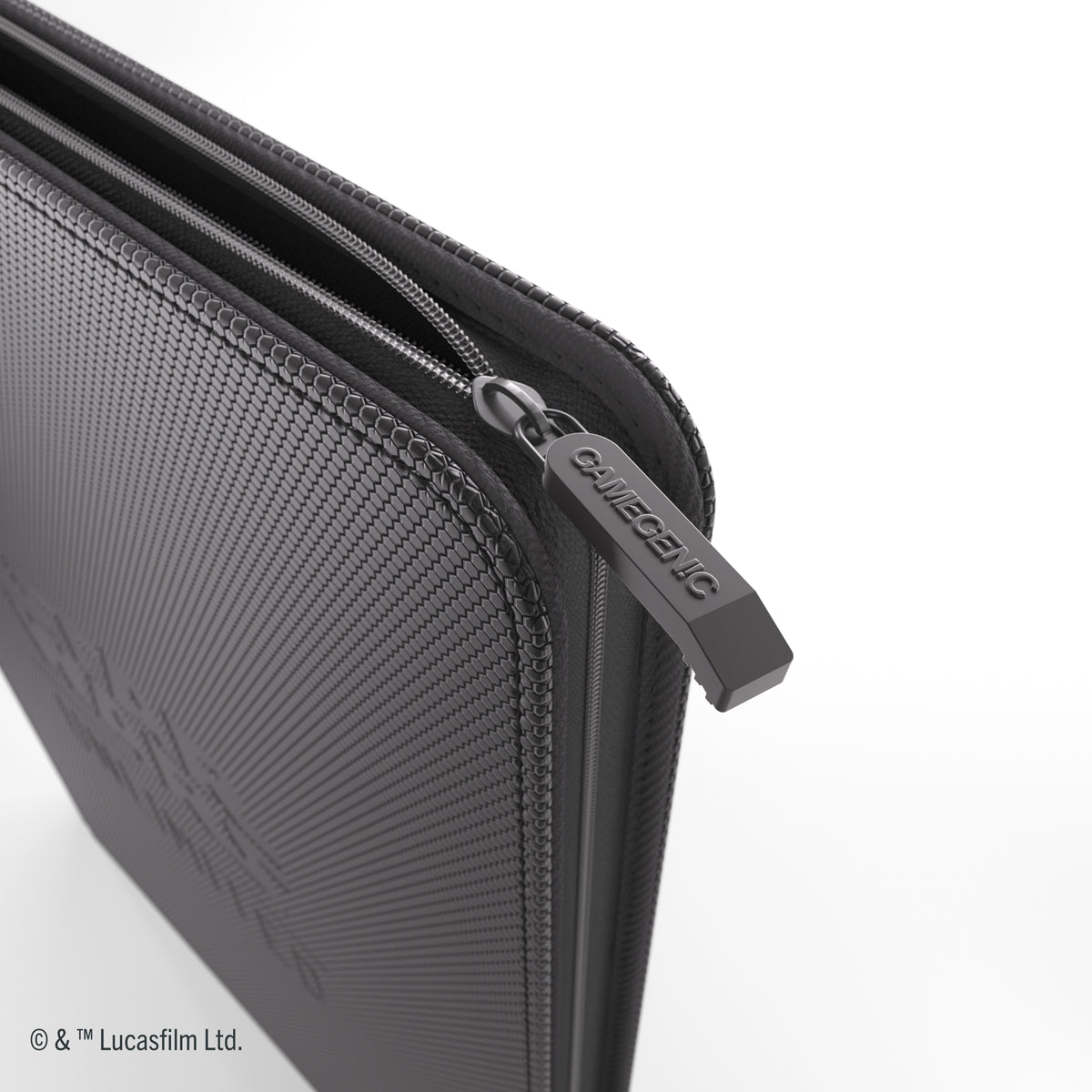Close-up on zipper and stitching Zip-Up Black
