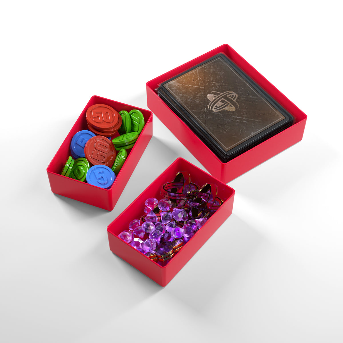 Red Token Silo Add-On shown with inserted cards