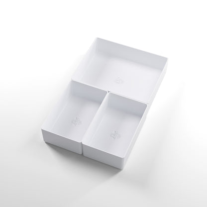 White Token Silo Add-On front view displaying card storage