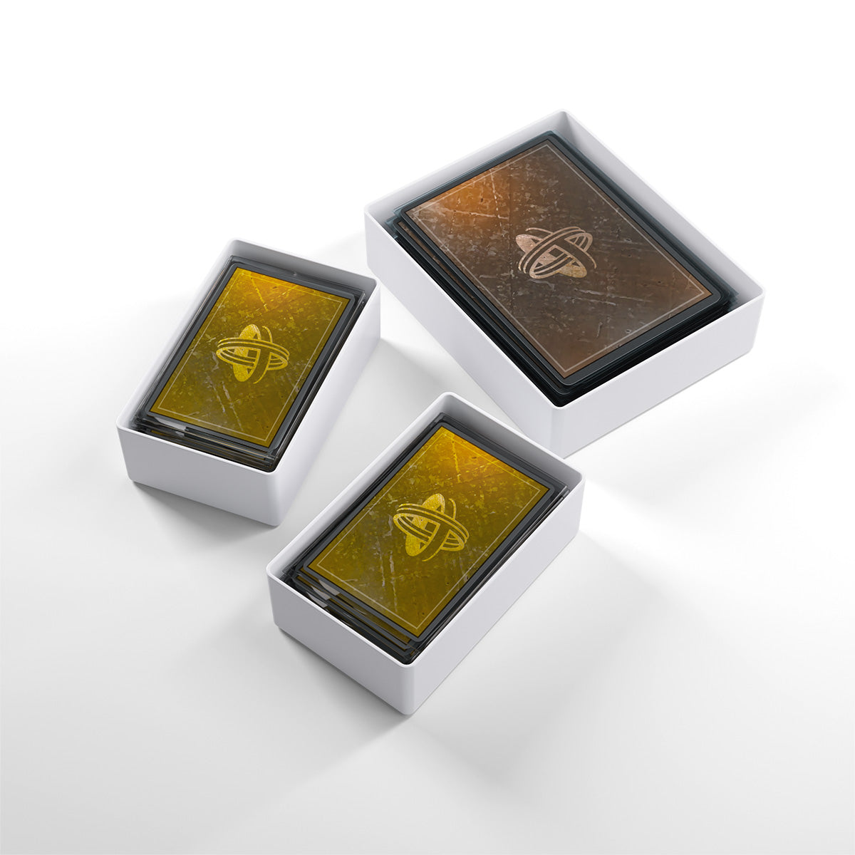 White Token Silo Add-On side view with open compartments